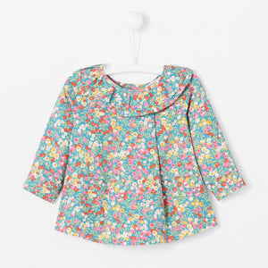 Jacadi Newborn Girl Colerette Blouse