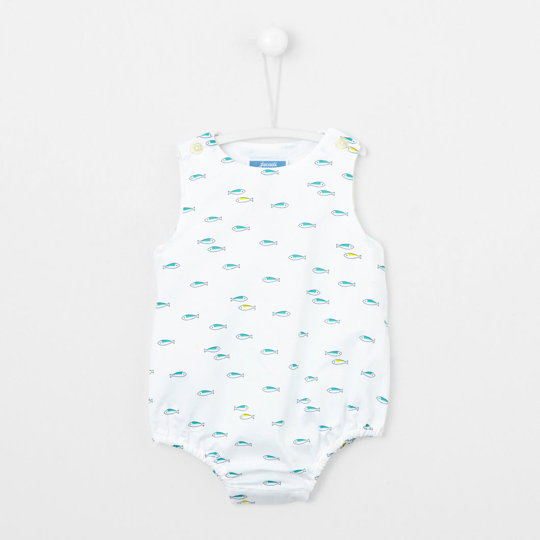 Jacadi Newborn Boy Fapon Romper