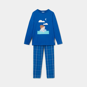 Jacadi Child Boy Moon Pajama