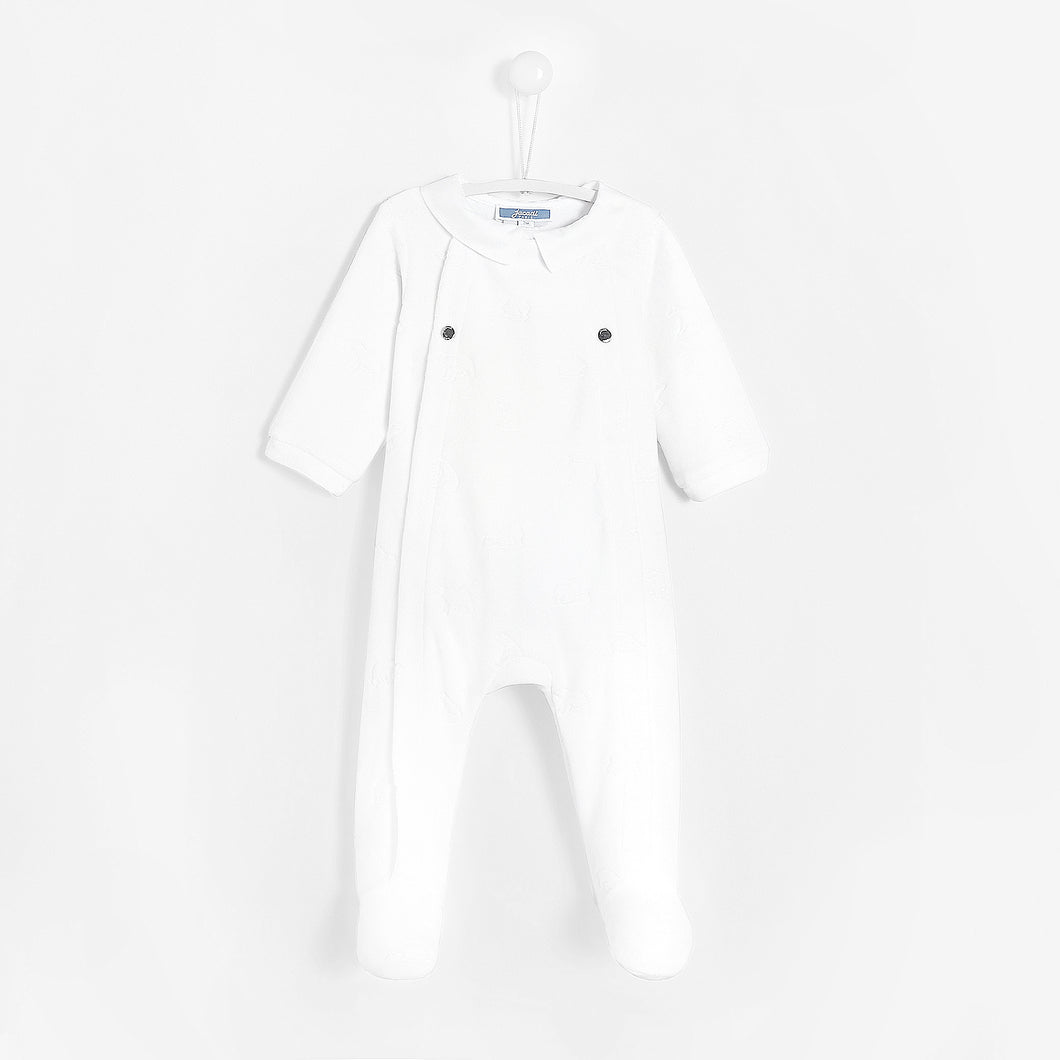 Jacadi Newborn Boy Auto Jumpsuit