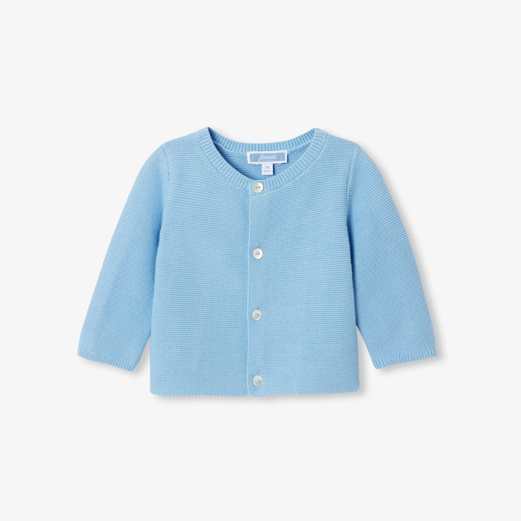 Jacadi Newborn Boy Bleuet Cardigan