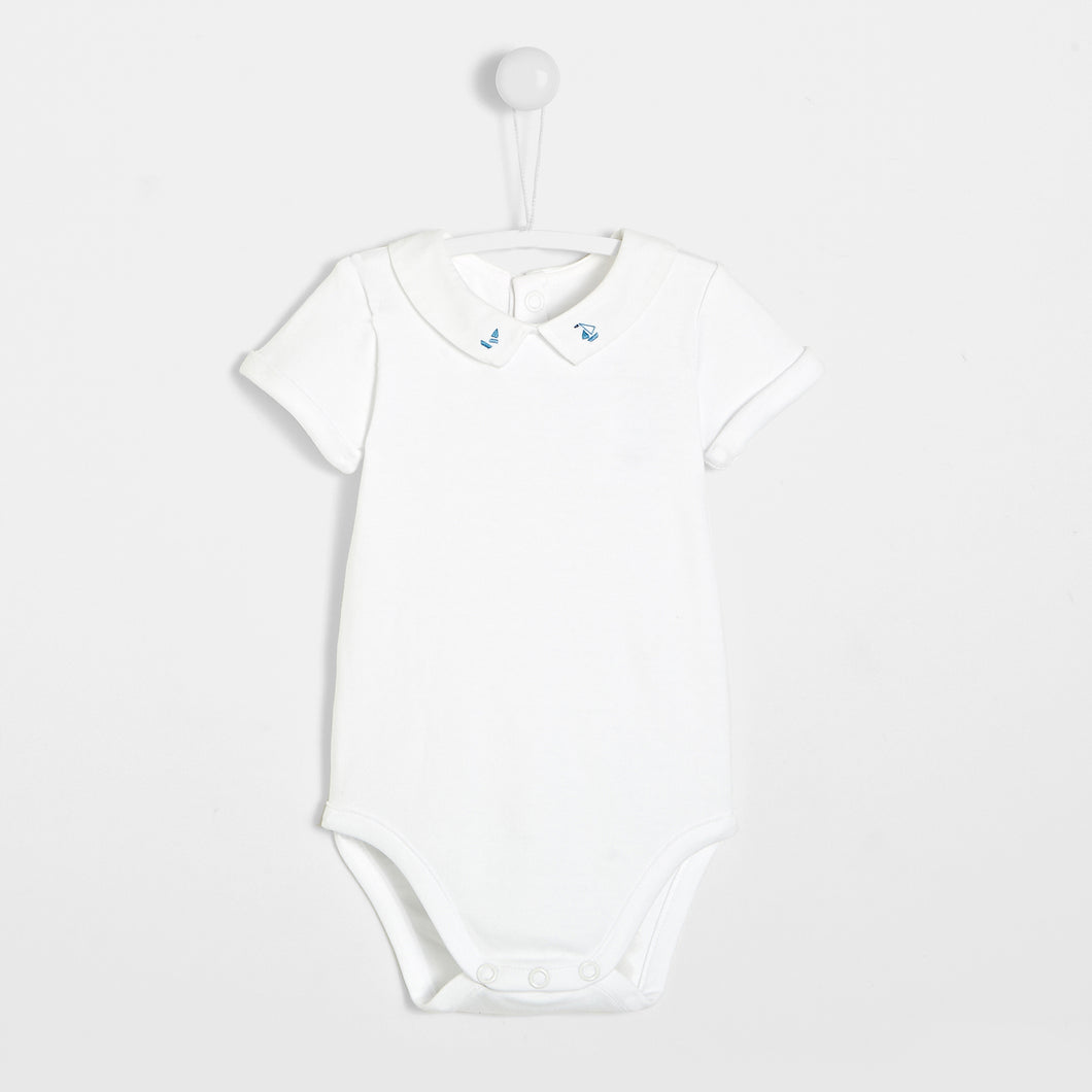 Jacadi Newborn Boy Lavoir Bodysuit