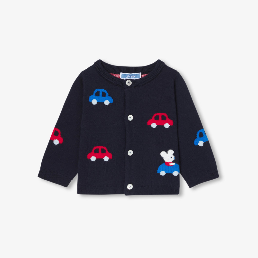 Jacadi Newborn Boy Merlin Cardigan