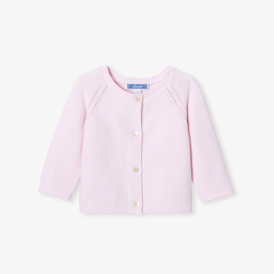 Jacadi Newborn Girl Alba Cardigan