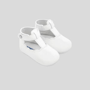 Jacadi Newborn Girl Aubergine Shoes