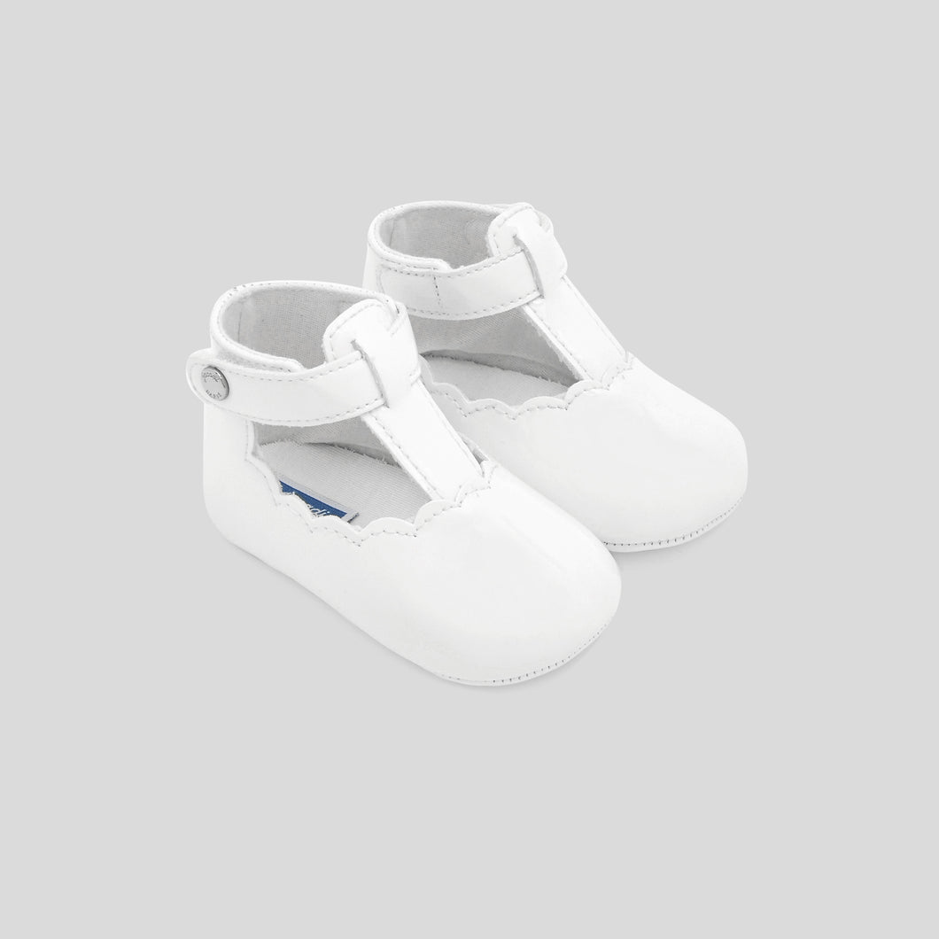 Jacadi Newborn Girl Aubergine Shoes