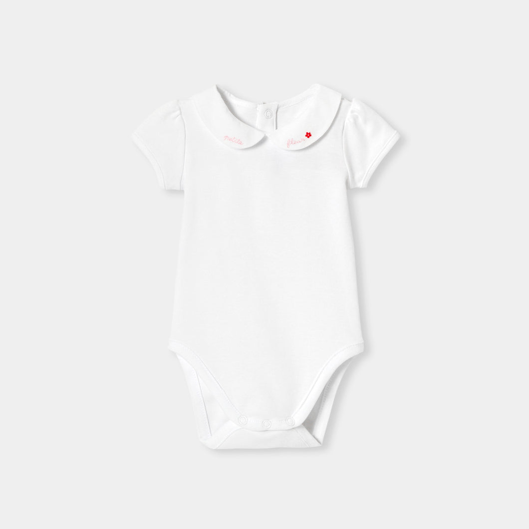 Jacadi Newborn Girl Canopee Bodysuit