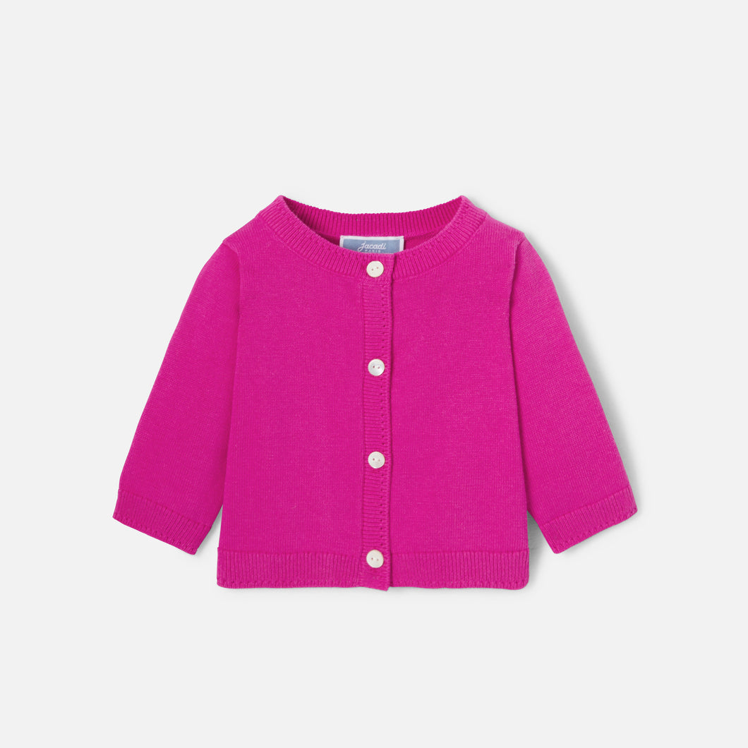 Jacadi Newborn Girl Credo Cardigan