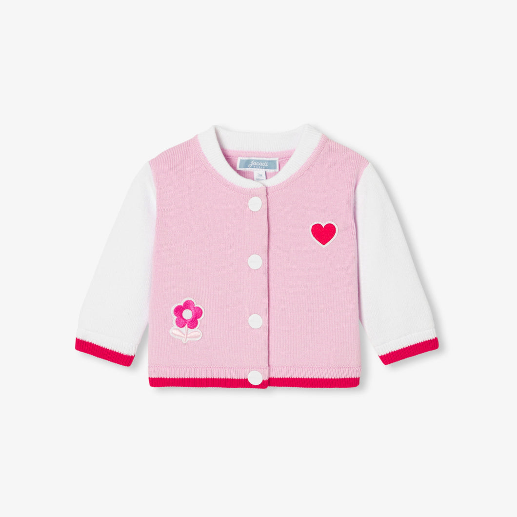Jacadi Newborn Girl Delphine Cardigan
