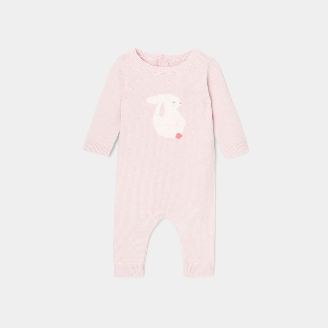 Jacadi Newborn Girl Macaron Jumpsuit