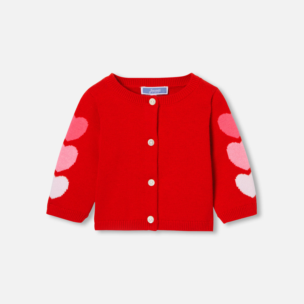 Jacadi Newborn Girl Mathildette Cardigan