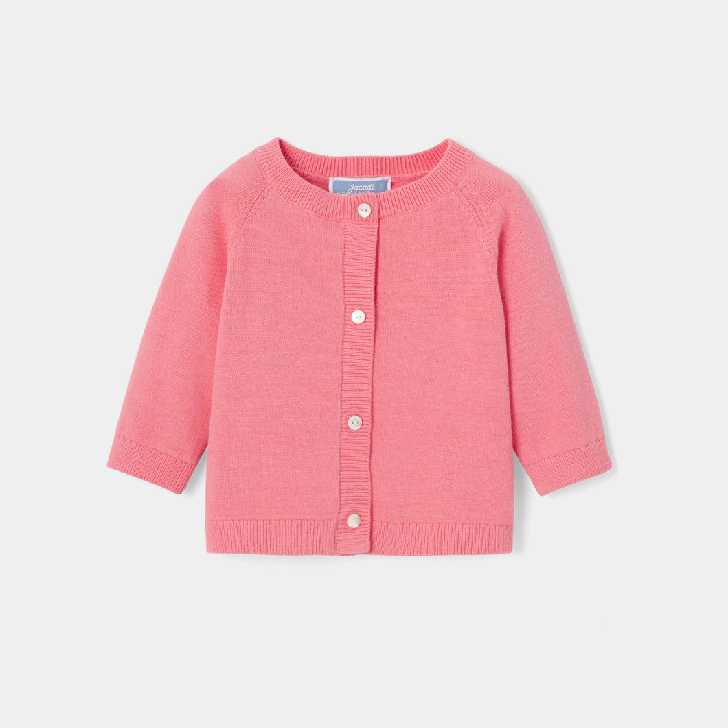 Jacadi Newborn Girl Noisette Cardigan