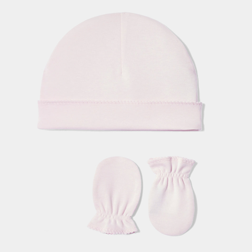 Jacadi Newborn Girl Sofia Hat & Mitts