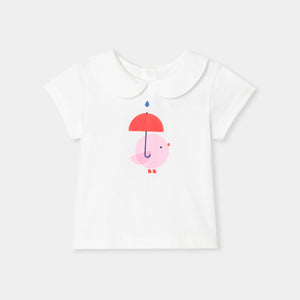 Jacadi Toddler Girl Bonheur Tshirt