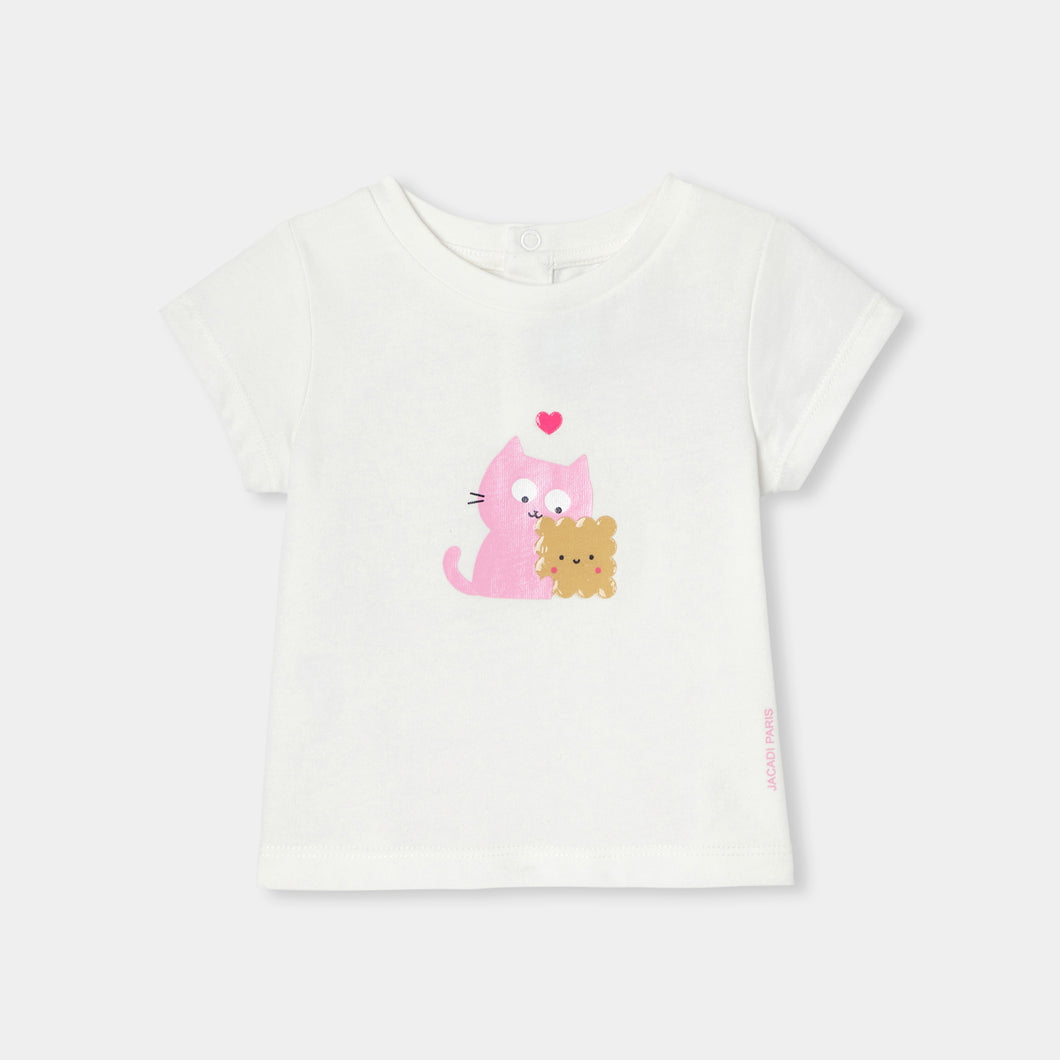 Jacadi Toddler Girl Macaron Tshirt
