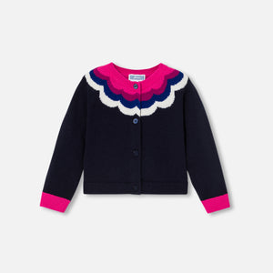 Jacadi Toddler Girl Memory Cardi