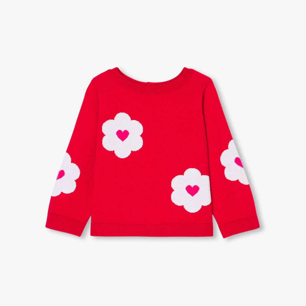Jacadi Toddler Girl Robin Sweater