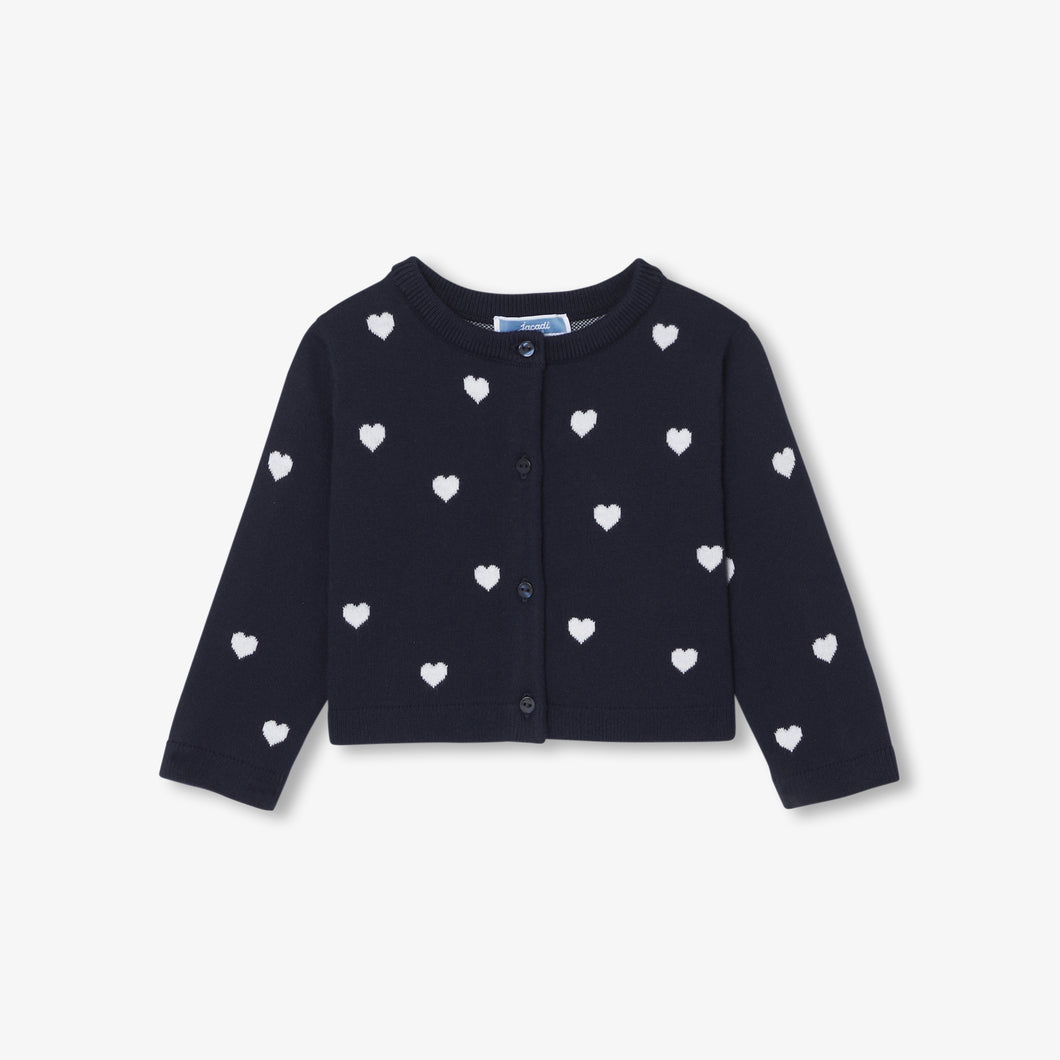 Jacadi Toddler Girl Rosette Cardigan