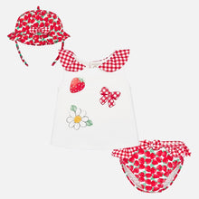 Load image into Gallery viewer, Mayoral Bathsuit Set with Hat
