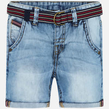 Load image into Gallery viewer, Mayoral Boy Denim Shorts with Belt
