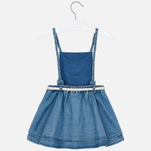 Load image into Gallery viewer, Mayoral Denim Skirt Pinafore
