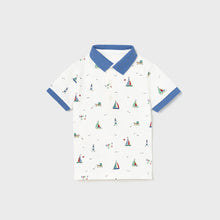 Load image into Gallery viewer, Mayoral Toddler Boy Small Print Polo Shirt
