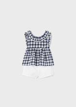 Load image into Gallery viewer, Mayoral Toddler Girl Plaid Top &amp; Short Set
