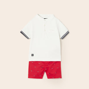 Mayoral Toddler Boy Polo & Shorts Set