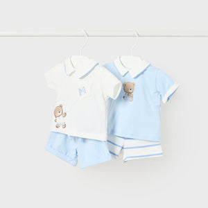 Mayoral Newborn Boy 4-piece Tshirts and Shorts Set