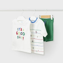 Load image into Gallery viewer, Mayoral Toddler Boy 3-piece Tshirts &amp; Shorts Set
