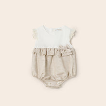 Load image into Gallery viewer, Mayoral Newborn Girl Ceremony Linen Romper
