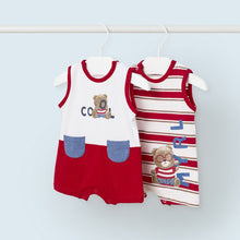 Load image into Gallery viewer, Mayoral Newborn Boy 2-piece Romper Set
