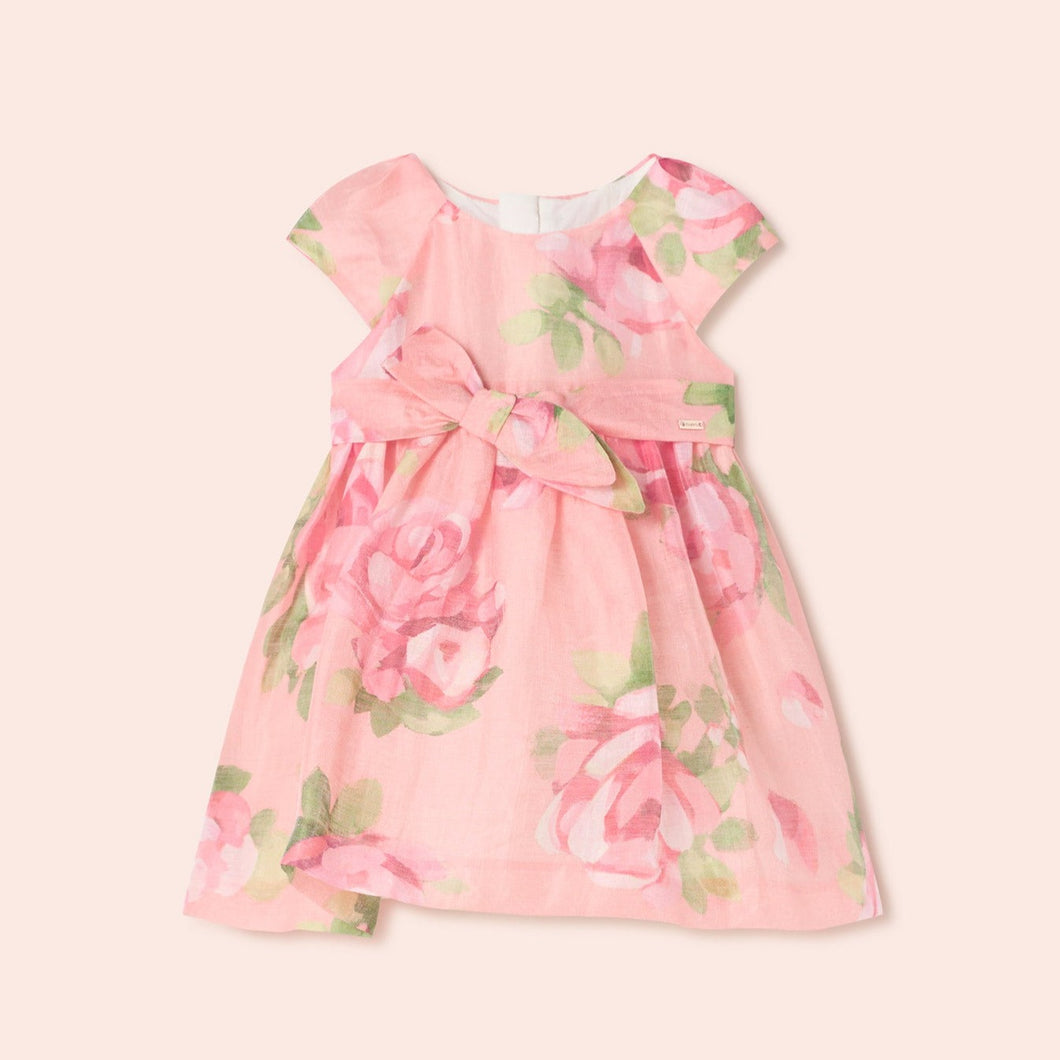 Mayoral Toddler Girl Linen Ceremony Dress