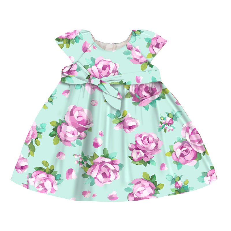 Mayoral Toddler Girl Linen Ceremony Dress