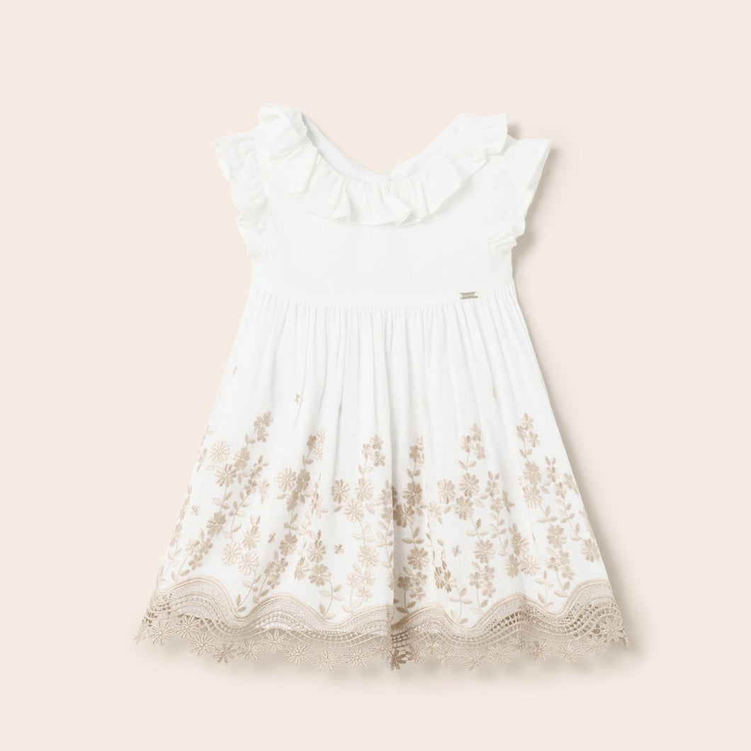 Mayoral Toddler Girl Eyelet Embroidered Dress