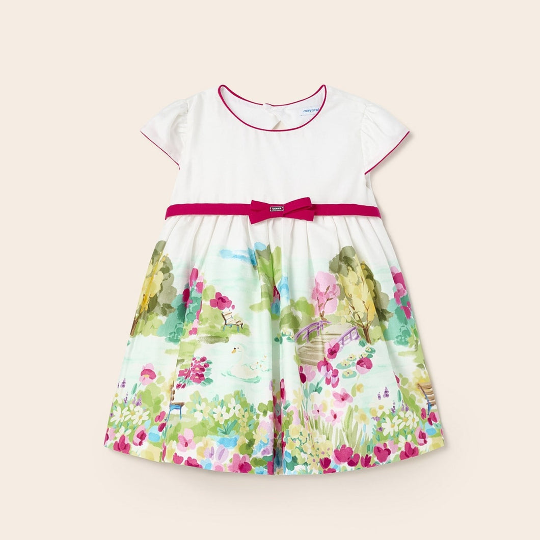 Mayoral Toddler Girl Printed Ceremony Dress