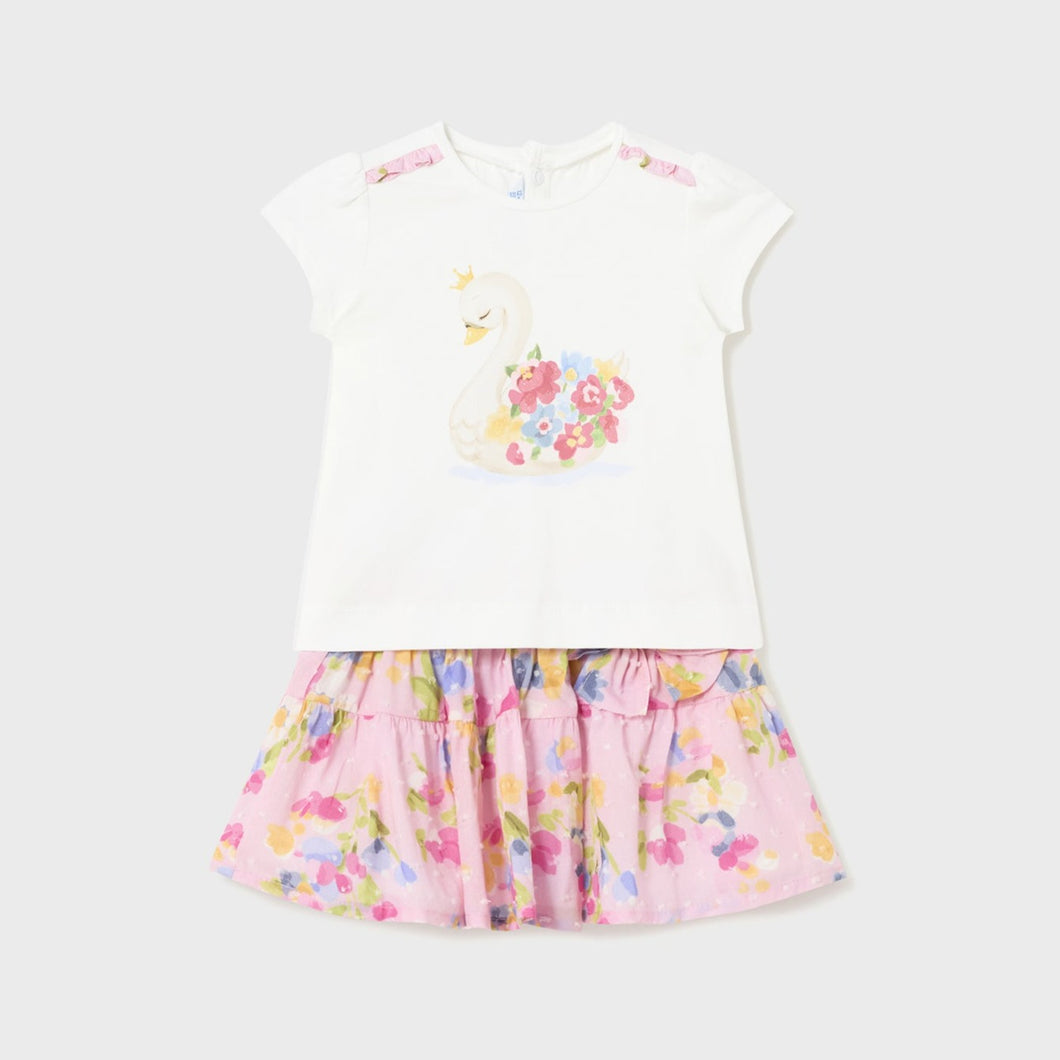Mayoral Toddler Girl Floral Skirt & Top Set
