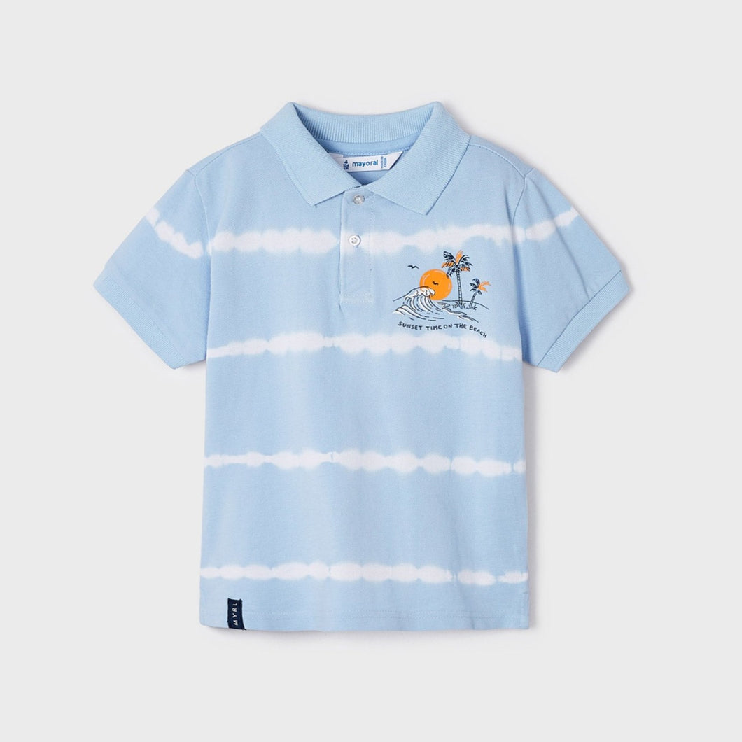 Mayoral Boy Tie Dye Polo Shirt