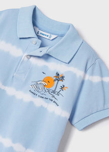 Mayoral Boy Tie Dye Polo Shirt