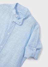 Load image into Gallery viewer, Mayoral Boy Linen Mao Collar Shirt
