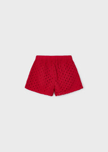 Mayoral Girl Eyelet Shorts