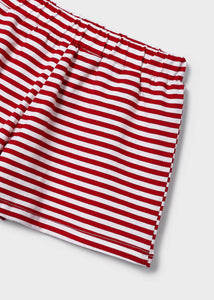 Mayoral Girl Striped Shorts & Tshirt Set
