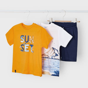 Mayoral Boy 3-piece Tshirt & Shorts Set