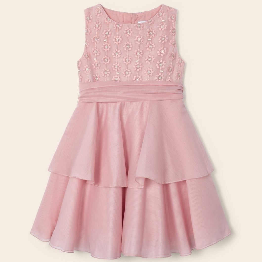 Mayoral Girl Embroidered Ceremony Dress