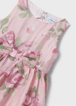 Load image into Gallery viewer, Mayoral Girl Floral Linen Ceremony Dress
