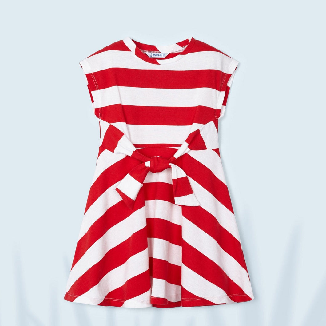 Mayoral Girl Striped Cotton Dress