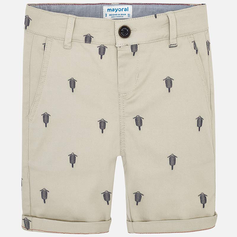 Mayoral Jacquard Chino Shorts